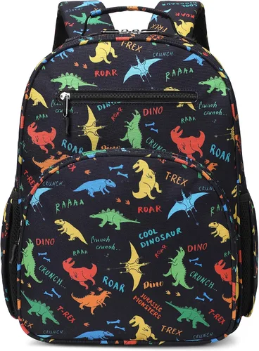 Vista 19 de abshoo Lindas mochilas ligeras para niños de 4 a 8 años de edad (coches negro)