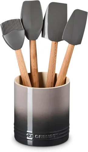 Vista 18 de Le Creuset Silicone Signature - Espátula mediana, sal marina Sea Salt