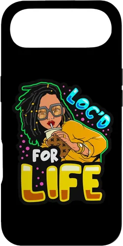 Vista 27 de Loc'd for Life Funny Locs Black Queen Dreadlocks Women Girls Case for iPhone 17