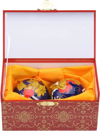 Vista 8 de Pelotas de 1.97 '' Dragon & Phoenix Baoding, bolas de estrés para ejercicio