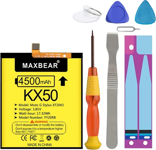 Vista 7 de MAXBEAR Moto G Stylus - Batería (actualizada) de polímero de litio de 4500 mAh para Motorola Moto G Stylus 2020 (KX50) Moto G Pro, Moto G8 Stylus