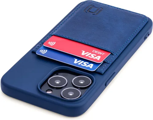 Vista 11 de Dockem Funda tipo cartera para iPhone 13 con carcasa de silicona líquida, placa de metal integrada para montaje magnético y 2 bolsillos para Negro