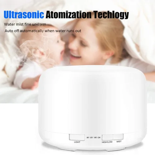 Vista 3 de Humidificador ultrasónico de niebla fría, humidificadores pequeños portátiles para dormitorio, hogar, oficina, viajes, habitación de bebé, difusor