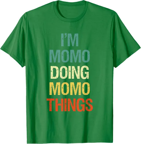 Vista 5 de I'M Momo Doing Momo Things - Camiseta de regalo con nombre personalizado, Negro, S