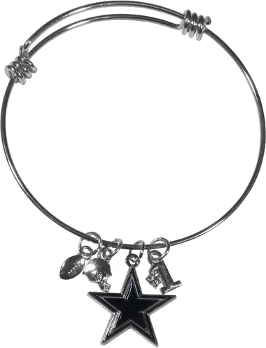 Vista 23 de Siskiyou NFL womens Charm Bangle Bracelet Color del
