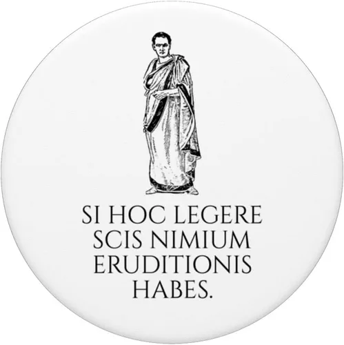 Vista 3 de Si Hoc Legere - Si puedes leer esto - Lenguaje latino - PopSockets Swappable PopGrip