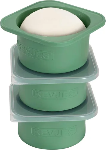 Vista 17 de PLUS-1000ml Caja de prueba de masa de pizza para pizza artesanal DIY, contenedores apilables de grado alimenticio de silicona con tapas. Apto