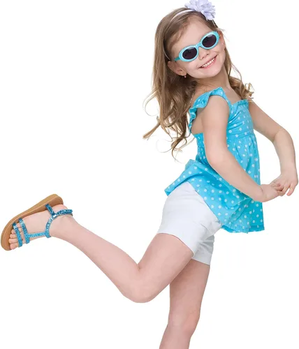 Vista 5 de Boyiee Paquete de 8 pantalones cortos de baile para niñas, pantalones cortos de ciclismo para danza, gimnasia, yoga, seguridad activa debajo