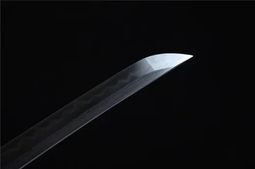 Vista 8 de Zhmyyxgs - Espada japonesa samurái, katana afilada de arcilla templada, hoja de acero de Damasco plegada