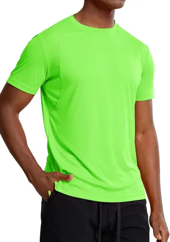 Vista 2 de Zengjo Camisetas atléticas para hombre, secado rápido, gimnasio, entrenamiento, correr, deportes activos, absorben la humedad, camiseta de manga