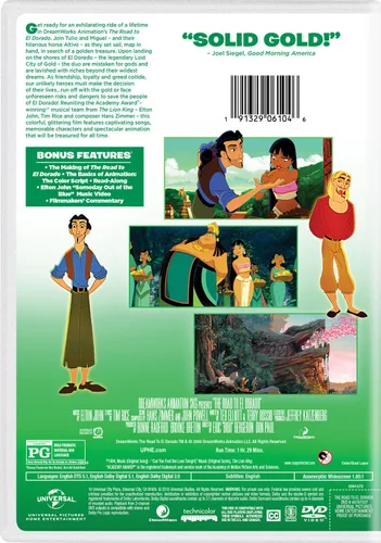 Vista 2 de The Road to El Dorado DVD