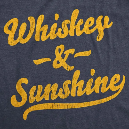 Vista 2 de Mens Whiskey and Sunshine Tshirt Funny Summer Drinking Tee
