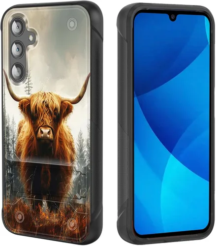 Vista 42 de Funda para Galaxy S25, de doble capa, resistente, a prueba de golpes, con soporte, funda protectora militar a prueba de caídas para Samsung Galaxy