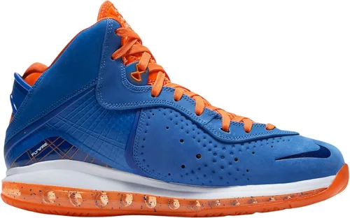 Vista 2 de Nike Lebron VIII QS Varsity RoyalWhiteOrange Blaze 9.5, para mujer, talla 11 M