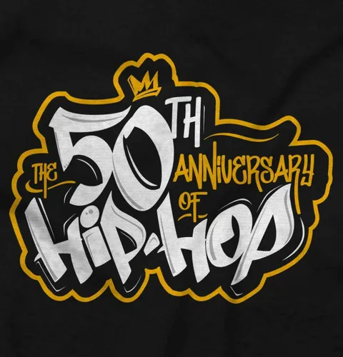 Vista 2 de Brisco Brands El 50 aniversario de Hip Hop Logo Baby Romper Niños o Niñas