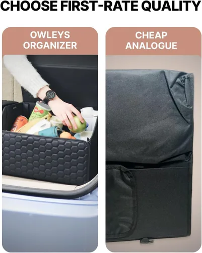 Vista 9 de Owleys Organizador plegable de maletero para Ford Maverick - Almacenamiento plegable de carga con tapa - Pequeña caja de camioneta y organizador