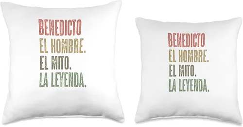 Vista 3 de Para Alguien Llamado BENEDICTO BENEDICTO Hombre El Mito La Leyenda Nombre-Throw Pillow, 16x16, Multicolor