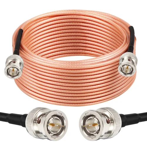 Vista 25 de XRDS -RF 2 piezas de cable SDI de 1 pie, cables de puente HD-SDI BNC macho de 75 ohmios RG179 para cámara de video BMCC