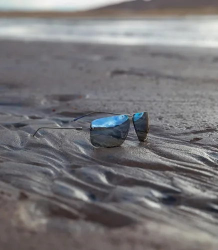 Vista 6 de Revo Gafas de sol Air 1: Lente polarizada con montura rectangular de titanio sin montura