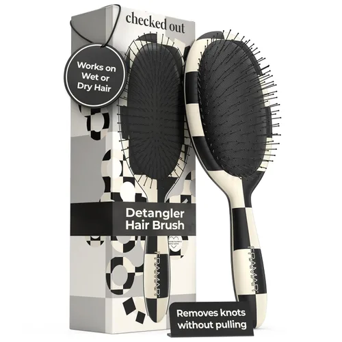 Vista 18 de Framar Cepillo desenredante para cabello rizado – Cepillos para el cabello para mujeres, desenredante húmedo, cepillo para cabello húmedo