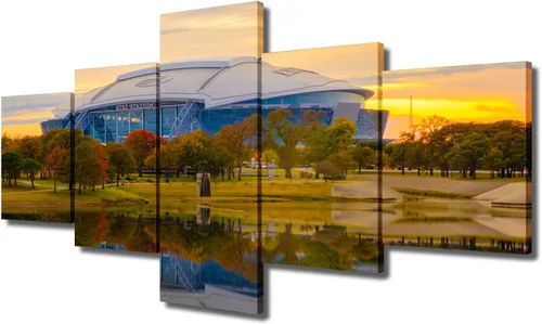 Vista 32 de Decoración de sala deportiva Memphis Grizzlies Imágenes para sala de estar, el foro FedEx en Memphis, pinturas de Tennessee, 5 piezas, lienzo, arte