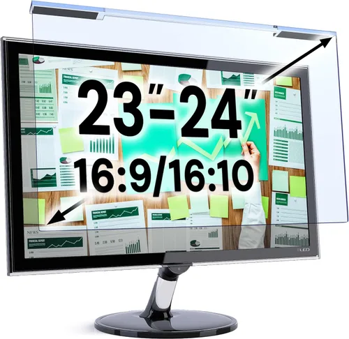 Vista 32 de VINTEZ Panel protector de pantalla de bloqueo de luz azul de 14 pulgadas para monitor de computadora y portátil de pantalla ancha 16:9 – Película