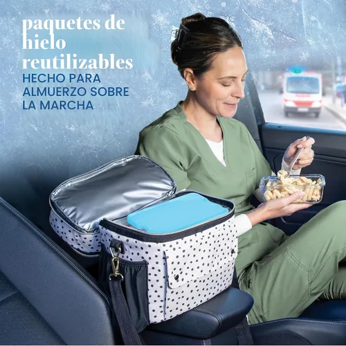 Vista 10 de Cool Coolers by Fit & Fresh XL Slim Ice Packs, Quick Freeze Reusable Ice Packs for Lunch Boxes & Coolers, Long-Lasting, Space Saving Cooler Ice Packs
