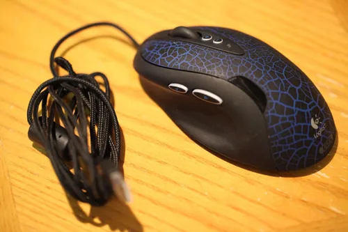 Vista 2 de Logitech G Ratón láser para juegos 5 USB con cartucho de peso ajustable