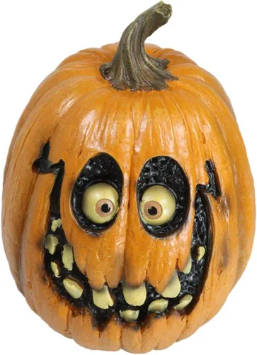 Vista 4 de Ebros Gift Halloween Extreme Ray Villafane Escultura de calabaza espeluznante fantasma demoníaco sonriendo cráneo figura figura de acento