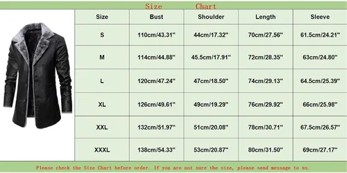 Vista 7 de ADUWOAN Abrigo de piel sintética para hombre, chaqueta de sherpa de gamuza térmica, pesada, de piel sintética, con forro, abrigo para exteriores