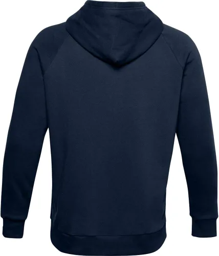 Vista 3 de Under Armour Rival - Sudadera ajustada de vellón con capucha para hombre