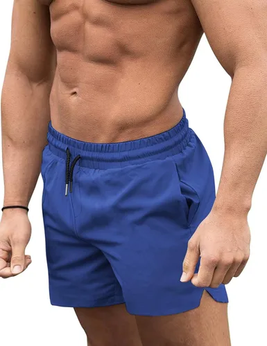 Vista 37 de COOFANDY Men's Swim Trunks Quick Dry Board Shorts Swimwear Bathing Suit Un negro