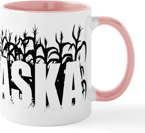 Vista 47 de CafePress I Love Nebraska Taza de café de cerámica de 11 oz (11.0 fl oz)