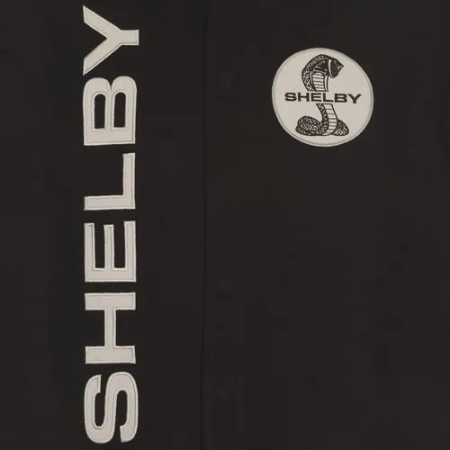Vista 5 de JH DESIGN GROUP Shelby Cobra - Chaqueta de sarga clásica bordada para hombre