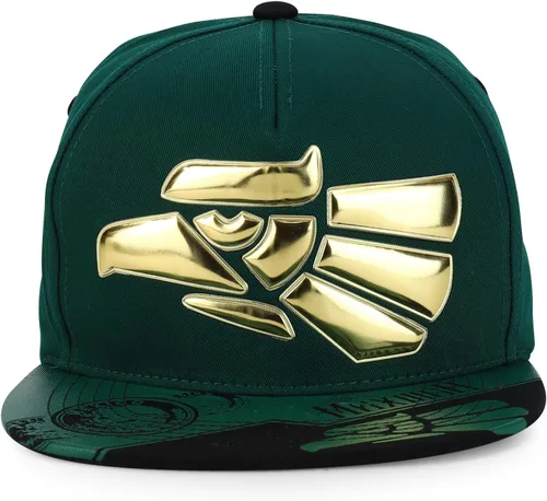 Vista 2 de Hecho En Mexico Águila 3D Bordada Gorra Plana con Cierre Snapback Verde oscuro Negro 4