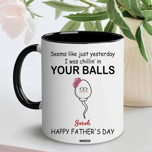 Vista 3 de WHIDOBE Taza personalizada para papá (1 niño) taza personalizada de 11 oz 15 onzas para papá de niños, regalo divertido para el día del padre