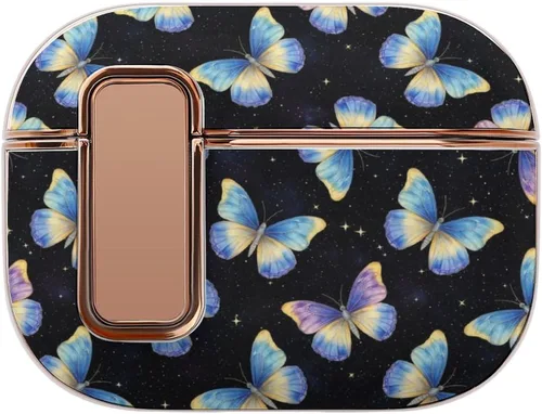 Vista 19 de Funda protectora de plástico suave compatible con Airpods Pro 2, funda de carga inalámbrica, ganado floral, vaca, accesorios para mujer