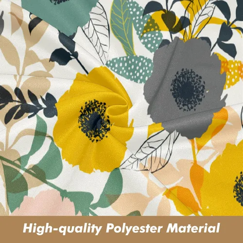 Vista 5 de Funda de sofá con estampado floral, fundas de sofá para sillón, funda resistente a las manchas, protector universal de muebles