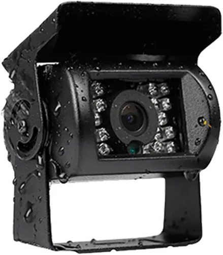 Vista 3 de Remolque de autobús CCD impermeable de 4 pines, 18 LED, visión nocturna, visión trasera, cámara de respaldo inversa para autobús, camión