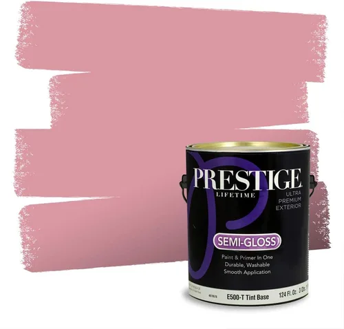 Vista 164 de Prestige Paints Pintura exterior e imprimación en uno, 1 galón, plano, coincidencia comparable de Valspar* Amber Rose*