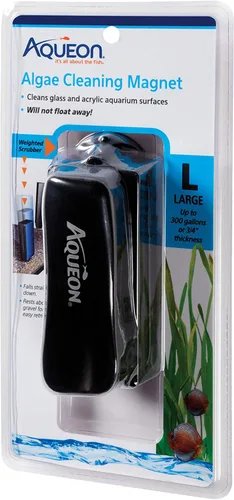 Vista 9 de Aqueon Raspador de algas de acuario, imanes de limpieza de peceras para vidrio/acrílico, mini