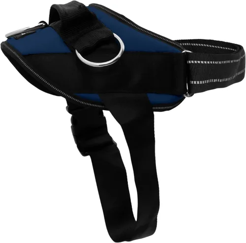 Vista 29 de ShawnCo Arnés esencial para perro, chaleco sin tirones para mascotas con 3 clips de correa, sin estrangulamiento, reflectante, ajustable