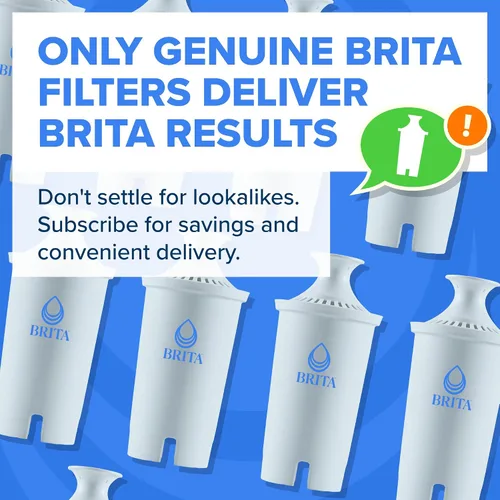 Vista 8 de Brita Plus Filtro de agua de repuesto, para jarras y dispensadores, paquete
