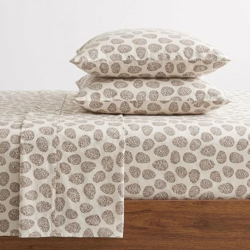 Vista 10 de Eddie Bauer - Sábanas individuales, juego de ropa de cama de franela de algodón, cepillada para mayor suavidad, decoración acogedora para el hogar