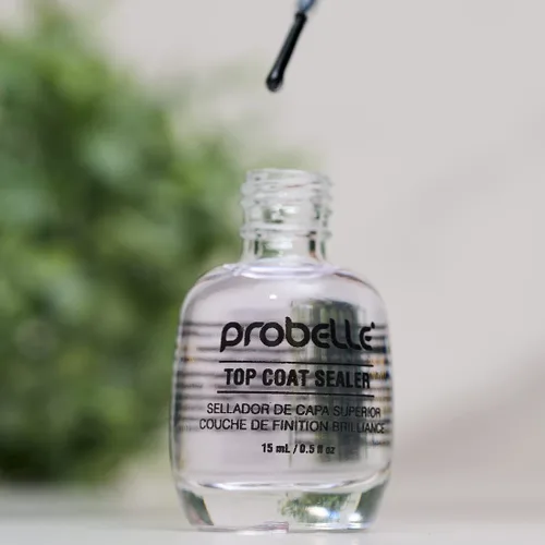 Vista 8 de Probelle Sellador de capa superior, capa superior de esmalte de uñas de secado rápido, acabado de uñas brillante de alto brillo