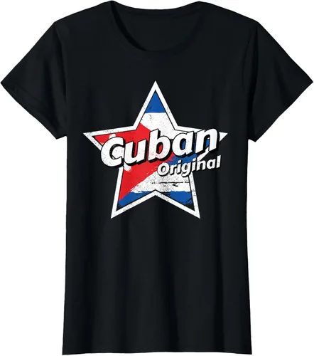 Vista 41 de Camisa Cubano Original Camisa Bandera de Cuba Camiseta Cubano, Negro