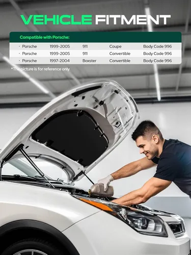 Vista 3 de Juego de 2 amortiguadores de gas para Porsche 911 Boxster