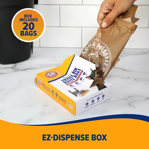 Vista 5 de Arm & Hammer - Bolsas de basura para basurero giratorio, 20 unidades, 1 paquete