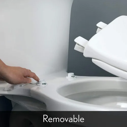 Vista 3 de Mayfair 13EC 006 Toilet Seat, 1 Pack Round, Bone Hueso