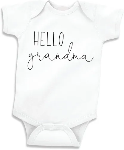 Vista 5 de Bump and Beyond Designs Anuncio de embarazo Recién nacido, Hola abuela